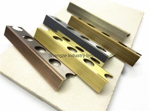 [Hot Item] Metal Corner Aluminum Tile Edging Curved Trim for Listello Ceramic