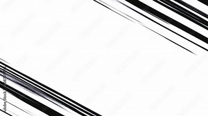 Diagonal speed lines moving on white background. speed line tilt action anime comic. 4k motion recording.