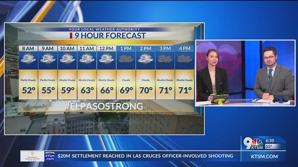 Monday 9-hour forecast: Gloomy weather lingers across the Sun City