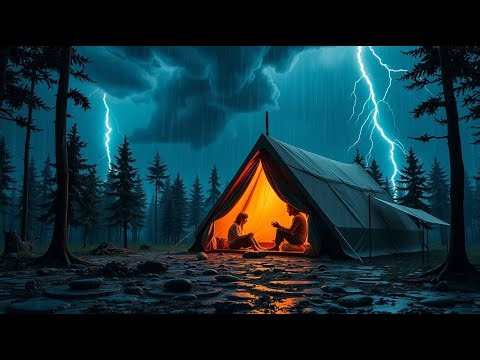 ASMR Thunderstorm – Heavy Rain & Powerful Lightning Sounds for Deep Sleep and Relaxation