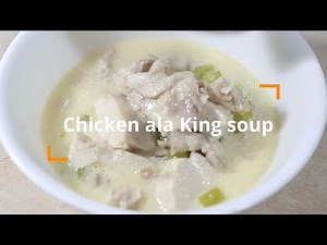 How to make a quick Creamy chicken ala king soup