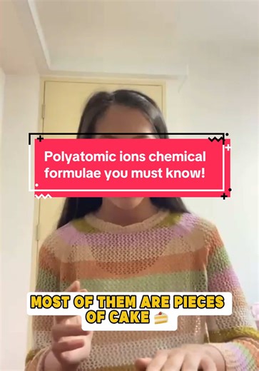 Chemical formulae of polyatomic ions you must know! #chemistryisfun #chemicalformulae #chemicalbonding #chemistryteacher #brightculture