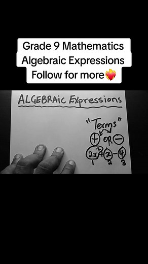 Grade 9 Mathematics Term 2: Algebraic Expressions 2024 Please like and share❤️‍🔥👨‍🎓 #joyt #joytacademy #maths #grade9 #grade9s #grade9maths #Mathematics #fyp #trending #viral #tutor #tutorial