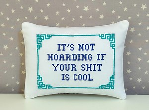 Custom Needlepoint Pillow: Personalized Cross Stitch Text, Playroom Decor - Etsy