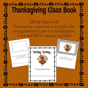 Thanksgiving {Turkey} Class Book