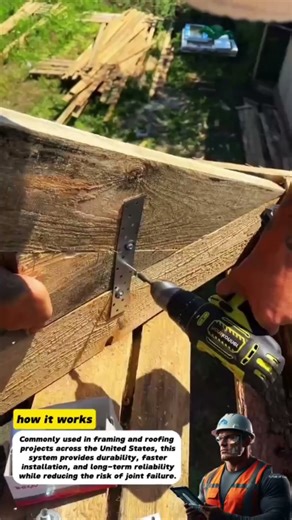 Smart Wood Beam Joint Using Metal Connector | Strong Carpentry Technique