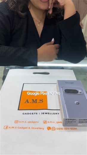 A.M.S GADGETS & JEWELLERY on Instagram: "Unboxing Google Pixel 10 Pro Moonstone Also available brandnew • Google Pixel 7pro, 7 • Google Pixel 8pro, 8a • Google Pixel 9Pro Xl, 9 Pro, 9a, 9 • Google Pixel 10 Pro Xl, 10 Pro, 10 • Google Pixel 9 Pro Fold, 10 Pro Fold Thank you so much Ma’am for trusting us!🧡 We accept: - Buy & Sell - Swap - Home credit, Ggives, Spay, Skyro, Credit Card installment - Same day delivery COD Metro Manila - Shipping Nationwide via LBC #googlepixel #googelpixel10pro #unb