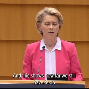 248K views · 9.3K reactions | "My visit to Turkey showed how far we still have to go before women are treated as equals. Always. Everywhere." This week, President Ursula von der Leyen talked about European values and gender equality at the European Parliament in light of the diplomatic visit to Turkey earlier this month.  Put the sound up and listen to her remarks. ⬇️ #UnionOfEquality | European Commission | Facebook