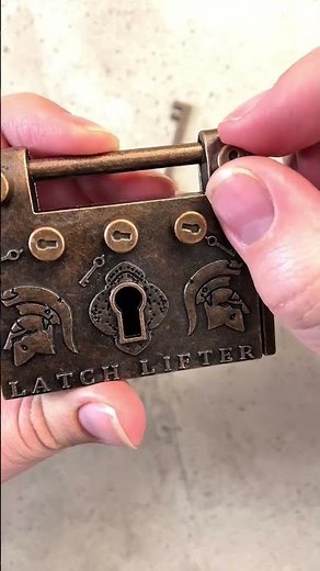 The trick to open this trick lock is not within the key.🔑
