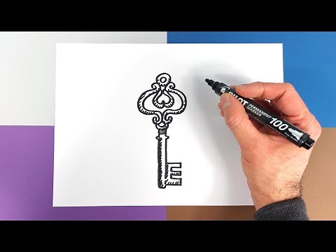 Comment dessiner une clé ancienne ?