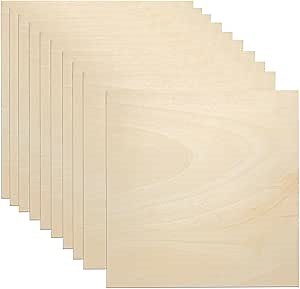 Amazon.com: Basswood Sheets for Laser Cutting 12 x 12 inch, 3mm Laser Engraving Blanks, 1/8 Plywood Unfinished Craft Balsa Wood for DIY, Laser Cutting, Painting, Wood Carving (10 Pack) : Industrial & Scientific