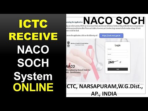 ICTC Receive,NACO SOCH system, SOCH-HELP, ICTC,ART CENTRE, soch.naco.gov.in ,IMS,SIMS NACO, PALS
