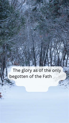 And the Word became flesh and dwelt among us, and we beheld His glory#bible