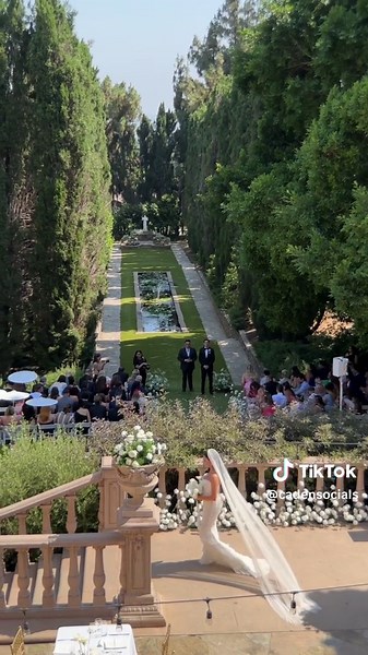 The Most Iconic Wedding Entrance You'll Ever See