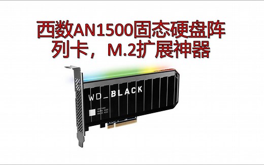 西数AN1500阵列卡实测，扩展M2固态硬盘位，拯救主板缺少pcie通道的问题，B660也能转接四个m.2