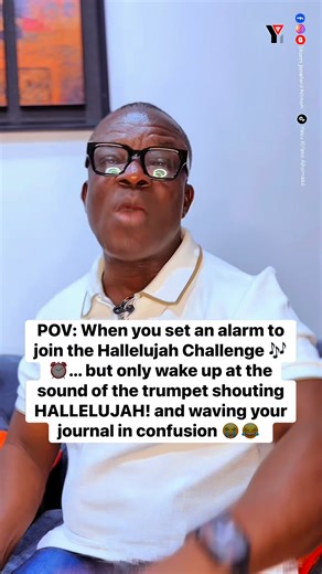 1K views · 52 reactions | POV: When you set an alarm to join the Hallelujah Challenge ⏰… but only wake up at the sound of the trumpet shouting HALLELUJAH! and waving your journal in confusion  | Storm Janeford Nimoh | Facebook