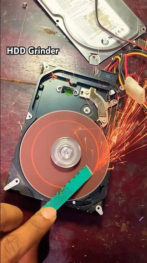 Awesome DIY HDD Grinder - Make Grinder From Old Hard Drive
