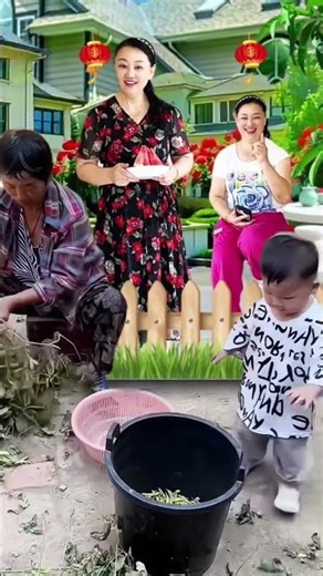 Baby playing with grandma 😂 Grandma got teased by her grandson ㅋㅋ Naughty mode ON 🤣💥💖