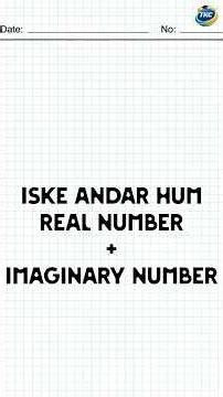 Number System (Complex Numbers) last part of number system