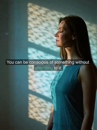 You can be conscious of something without attending to it. Right now you're aware of the temperature of the room, the pressure of the chair — but you weren't attending to those until I mentioned them. The reverse happens too. Blindsight patients attend to objects they insist they cannot see. The brain processes the visual information and guides behavior, but nobody's home for the experience. These two facts mean attention and consciousness are separate things. Koch and Tsuchiya mapped four combi