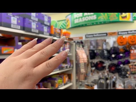 Public ASMR at Dollar Tree – Halloween Aisle 🎃✨
