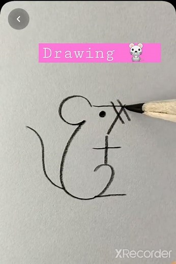 how to drawing 🐁 mouse easy pencil method 2021 #shorts rat drawing