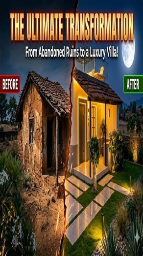 New video | Old Mud House into Luxury Modern Villa 😍 #Transformation
