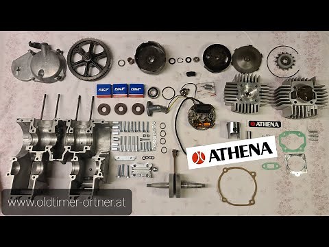 Puch Maxi L Projekt (6)- E50 Motor zusammenbauen, Straßensetup (Athena), neue Lager u. Simmeringe