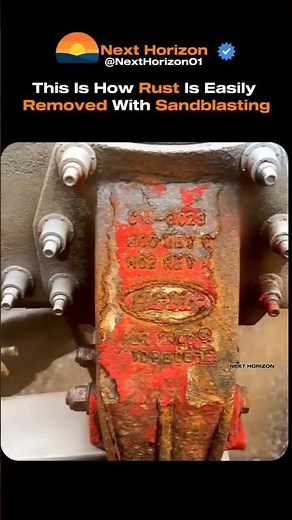 This Is How Rust Is Easily Removed With Sandblasting