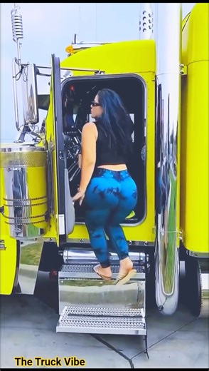 Beautiful Lady Trucker Living The Mercedes Lifestyle 🚒💫 #ladytrucker #scaniatrucks #beautiful #subs