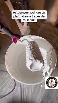 Peindre un plafond sans traces de rouleau - formation peintre #renovation #astuce #peinture