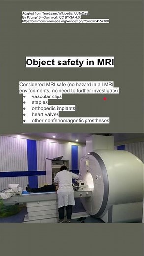 Object safety in MRI