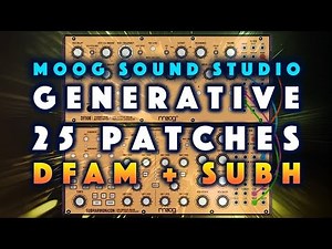 Moog Sound Studio Generative Patches: DFAM   Subharmonicon