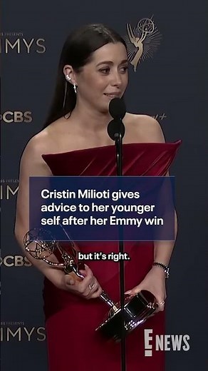 How Cristin Milioti would meet her younger self. 🥹 #Emmys