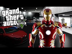 GTA 5 Mods - IRON MAN MOD w/ TONY STARK'S MANSION! (GTA 5 Mods Gameplay)
