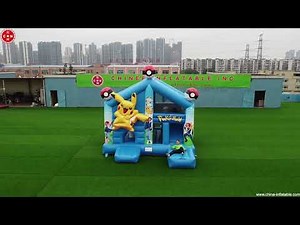 Unleash the Fun with Pokemon Pikachu Inflatable Combo - Guaranteed to Make Your Kids Smile T2-4452