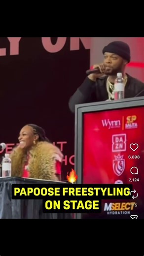 Papoose raps at Claressa Shields Press Conference #claressashields #papoose