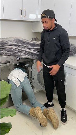 Man stuck in washing machine #Shorts