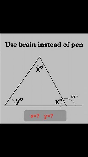 Basic mathematics Triangle problem algebra tricky problem #mathteacher
