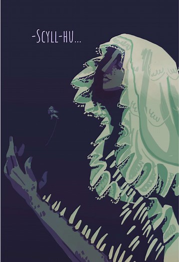 The songs you hear at night turn out to be from a primordial abyss goddess, wyd? First time posting about Scyll-hu, her lore video will drop soon. Also I love old diving suits, they are so cool! The characters in this animation are original characters from my book: Citadel Academy is a dystopian dark academia novel with a dip into cosmic horror. We follow a group of troubled students trying to make sense of their broken world and the opressive environment in the Academic Institution of the Churc
