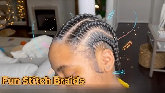 Fun stitch braids: Creative, chic, and bold hairstyles