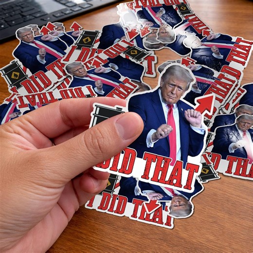 Trump I Did That Stickers, Gas Price Political Stickers - Etsy