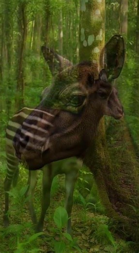 Graceful Nyala in the Forest: Eating Leaves with Long Tongue #naturelovers