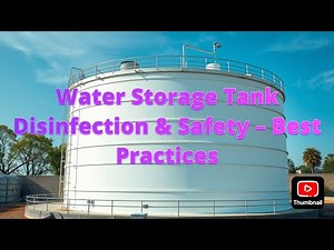 Water Storage Tank Disinfection & Safety – Best Practices