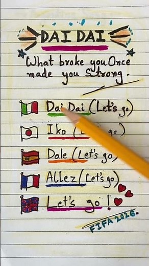 ⚽️🌍 DAI DAI FIFA World Cup 2026 (English Translation + Lyrics) Shakira #daidai #lyrics #fifa2026