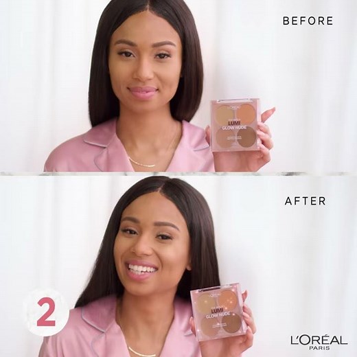 How to highlight using Lumi Glow Nude Highlighter Palette 😊