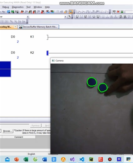 Python, opencv communication plc simulator #computervision #python #plc