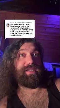 why executing programs on linux is not specific to binary files only.