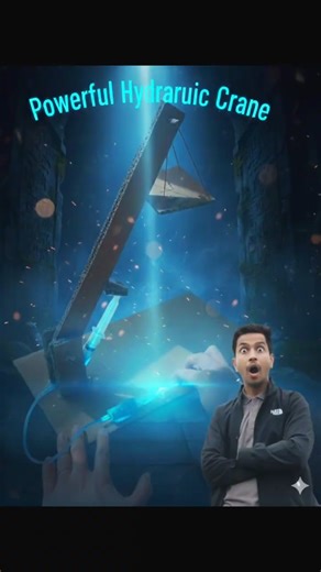 Injection वाली धमाकेदार Crane! 🚧#InjectionCrane#CardboardCrane#HydraulicCrane#ScienceProject#virel