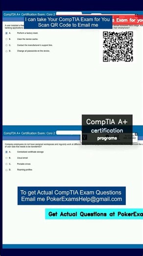 CompTIA A+ certification programs #exampreparation #comptiaexam